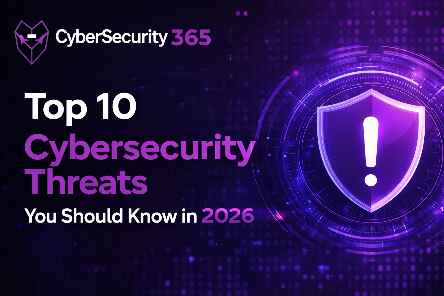 Top 10 Cybersecurity Threats You Should Know in 2026